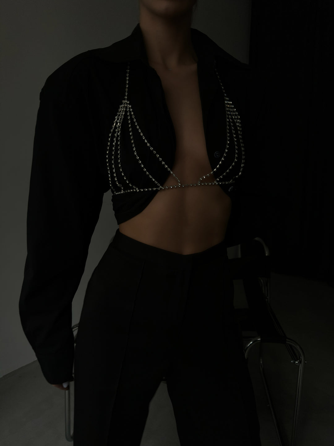 Taşlı Gümüş Bra