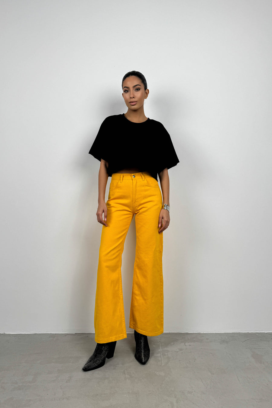 High Waist Straight Leg Mango Jeans 