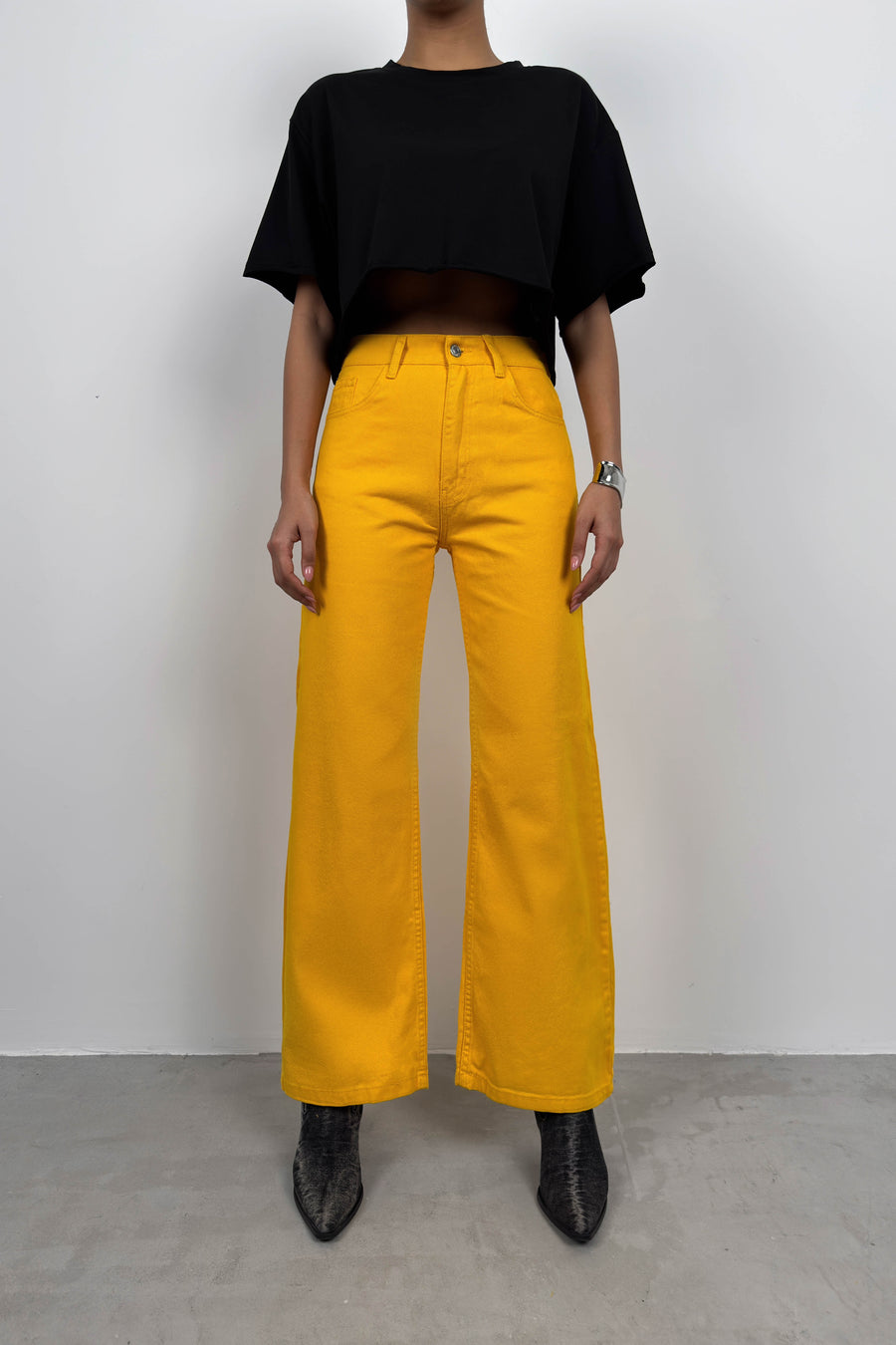 High Waist Straight Leg Mango Jeans 