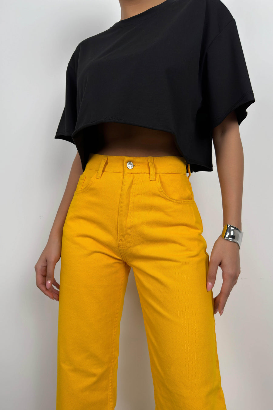 High Waist Straight Leg Mango Jeans 