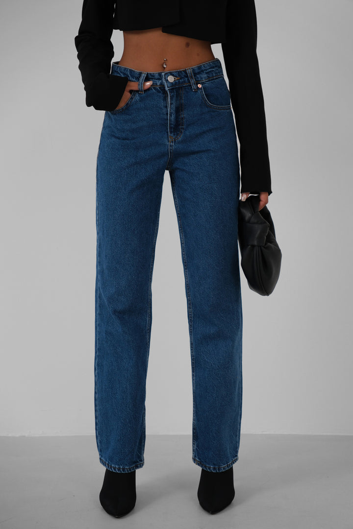 Yüksek Bel Mom Jean