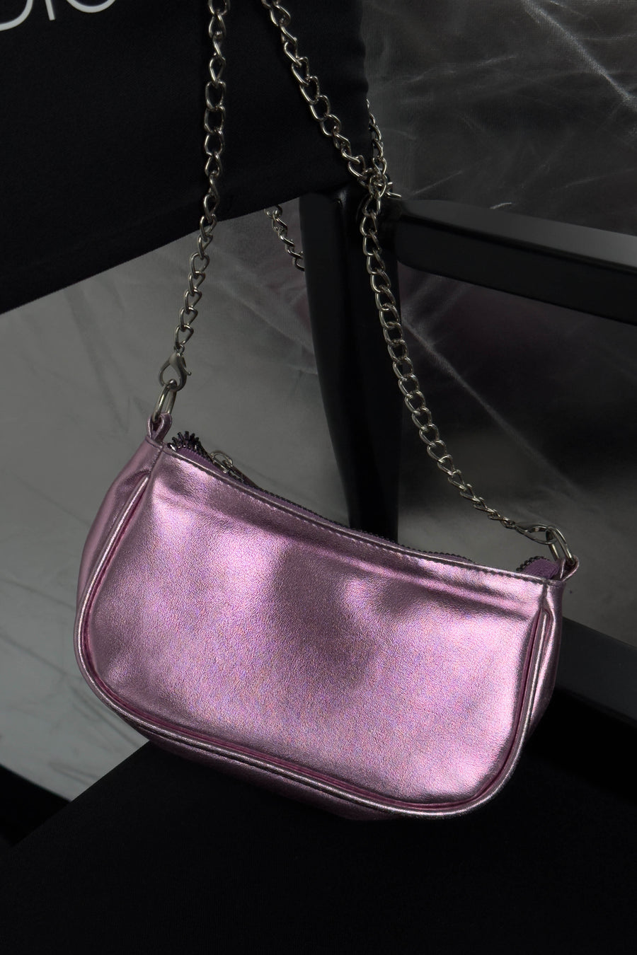 Bright Pink Chain Bag 